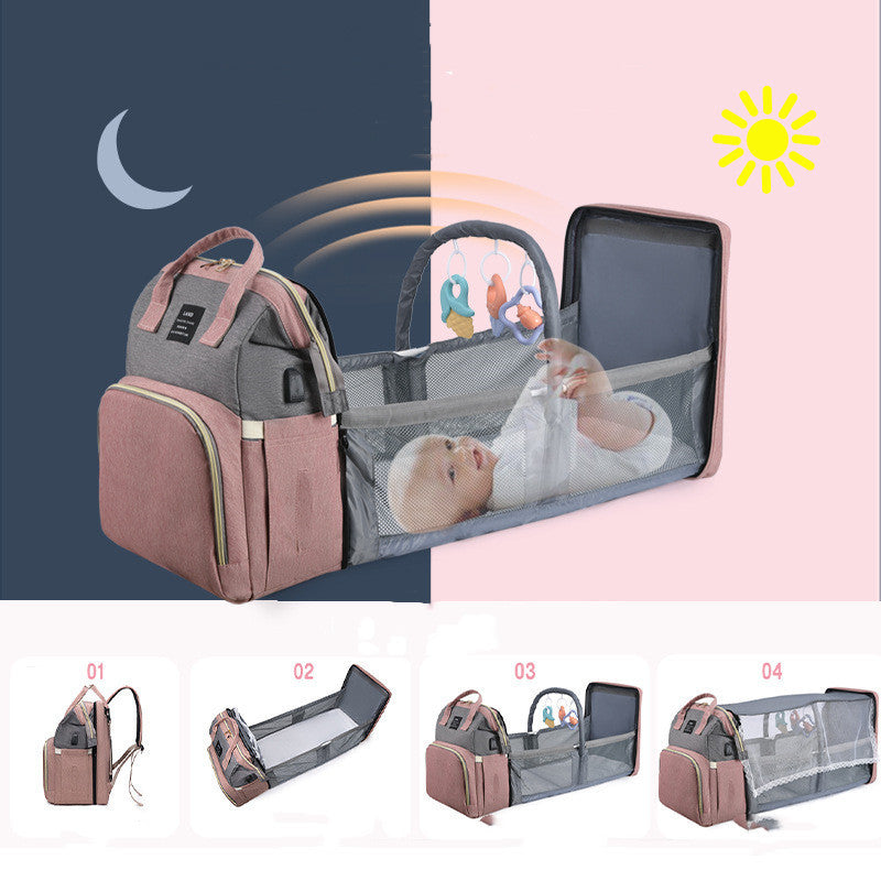 Crib Diaper Bag Large Capacity
