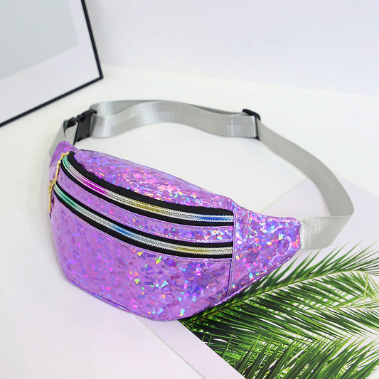 Laser Sequins Multifunctional Waist Bag