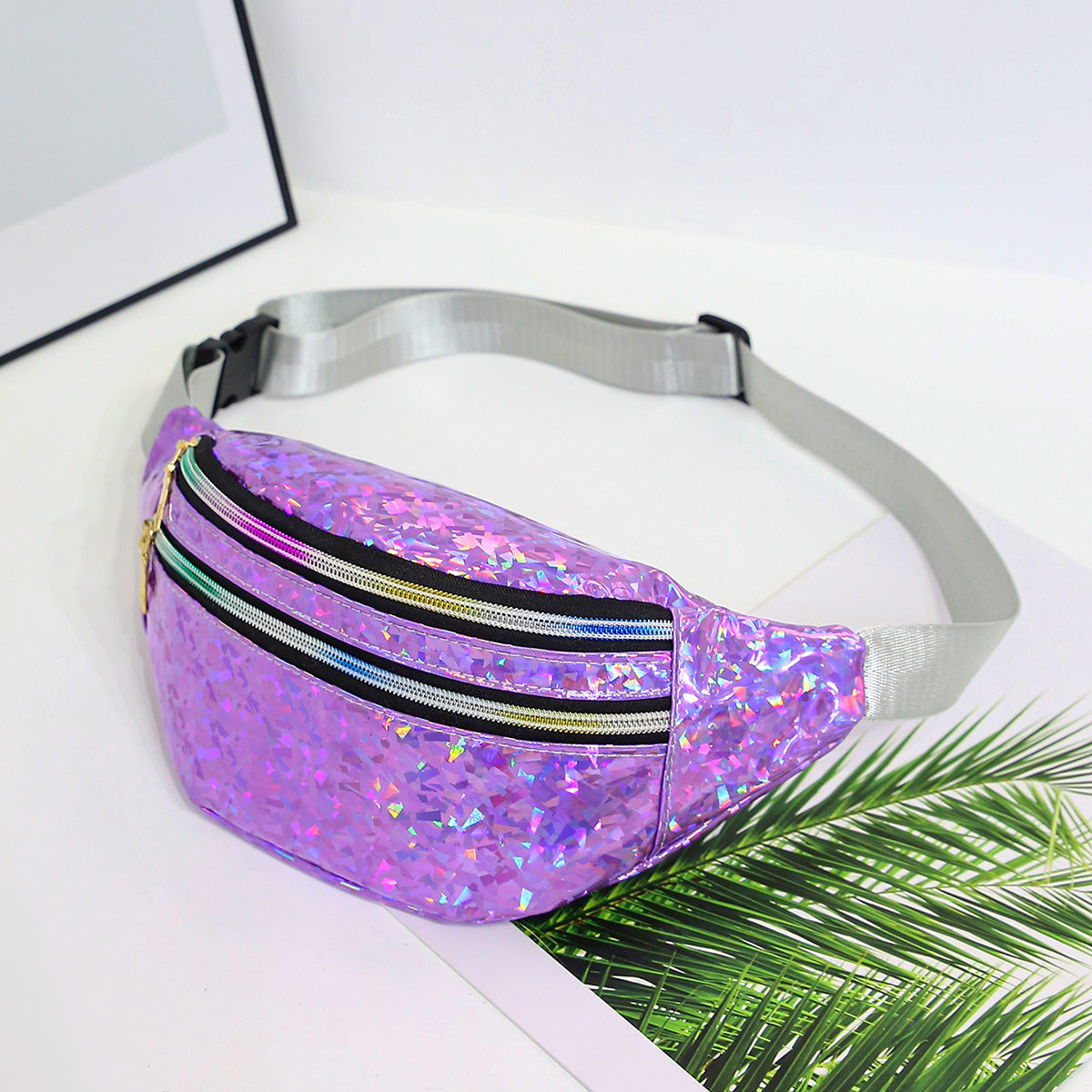 Laser Sequins Multifunctional Waist Bag
