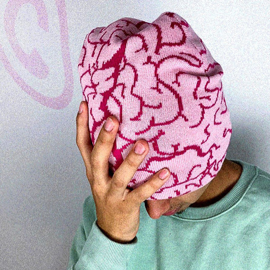 Winter Brain Printed Hat