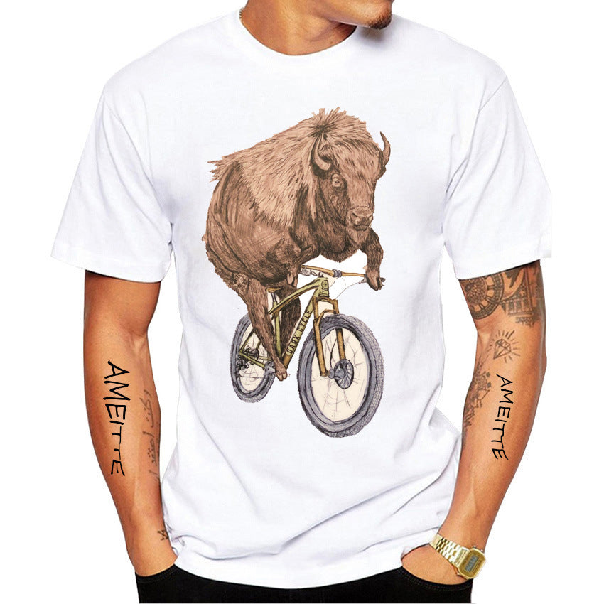 Fun Bike Riding Printed T-Shirt