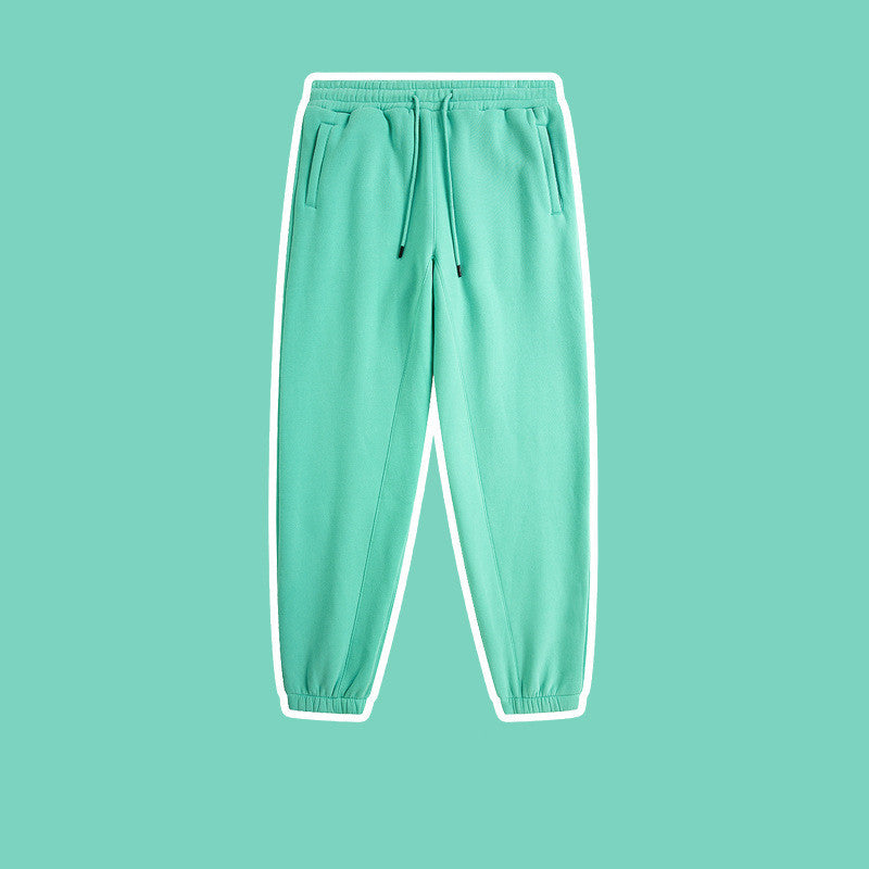Men's Solid Color Casual Fleece Sweatpants