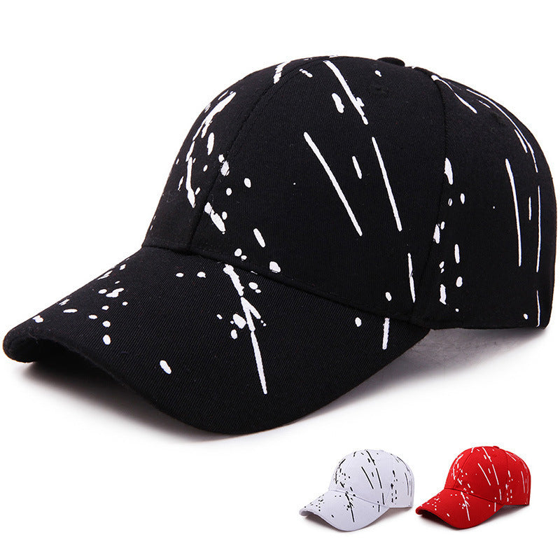 Paint Drip Print Baseball Cap