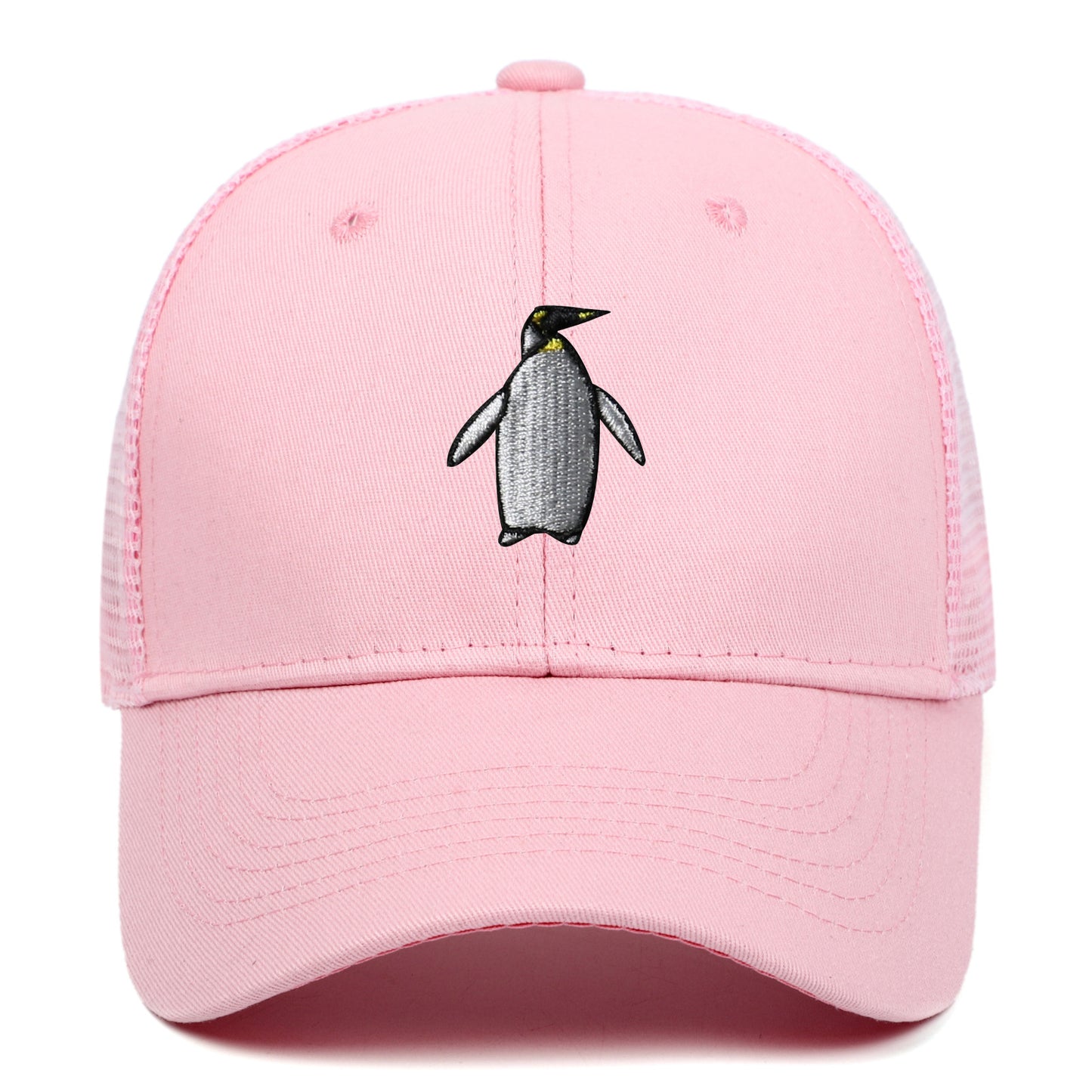 Penguin Embroidery Mesh Baseball Hat