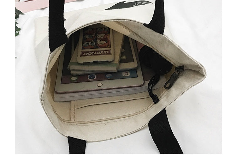 Tote Bag Fashion Cat Canvas