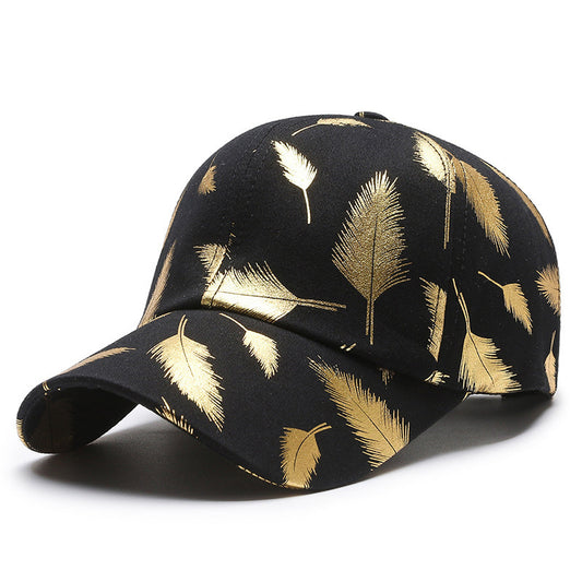 Bronzing Feather Baseball Cap