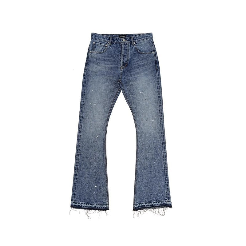 Men's Washed Splash-ink Jeans