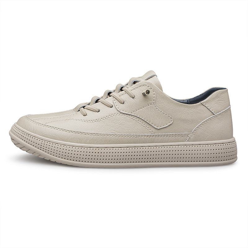 Men's Cowhide Round-Toe Board Shoes