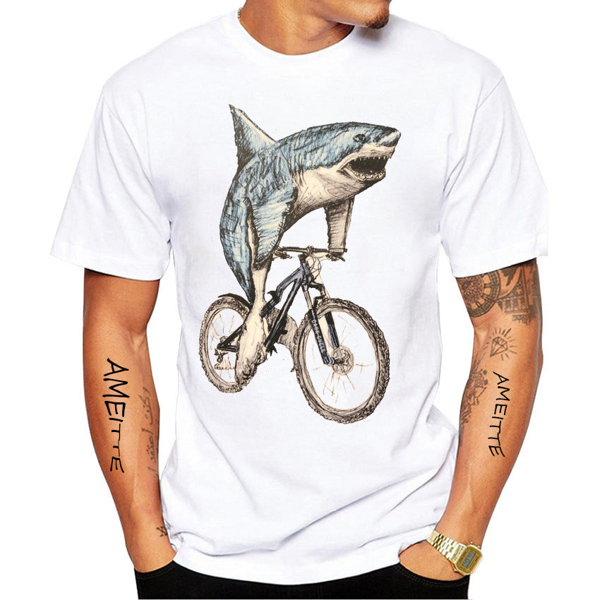 Fun Bike Riding Printed T-Shirt