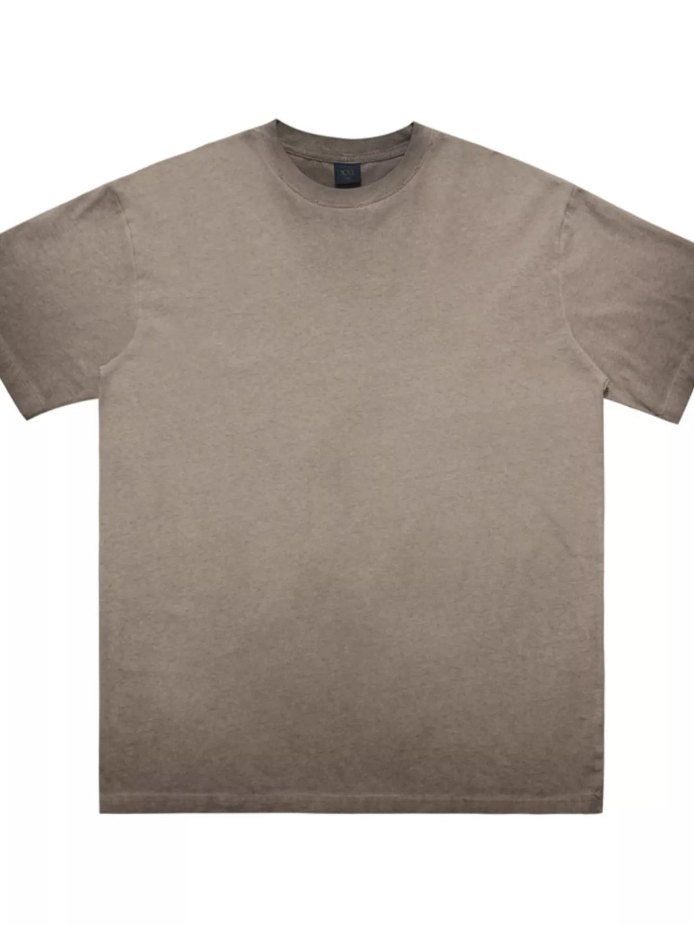 Plain brown t-shirt on a white background