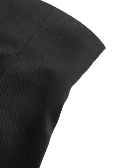 Close-up of a black fabric texture on a white background