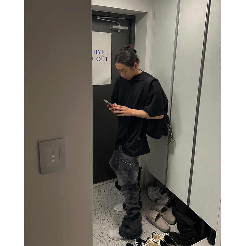 Men's Washed Splash-ink Jeans