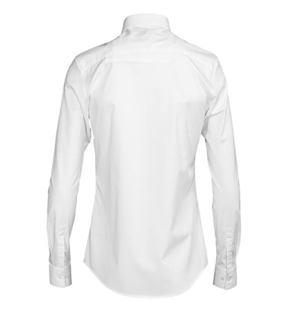 White dress shirt on a white background