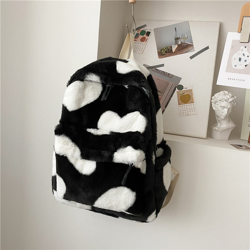 Furry Heart Backpack