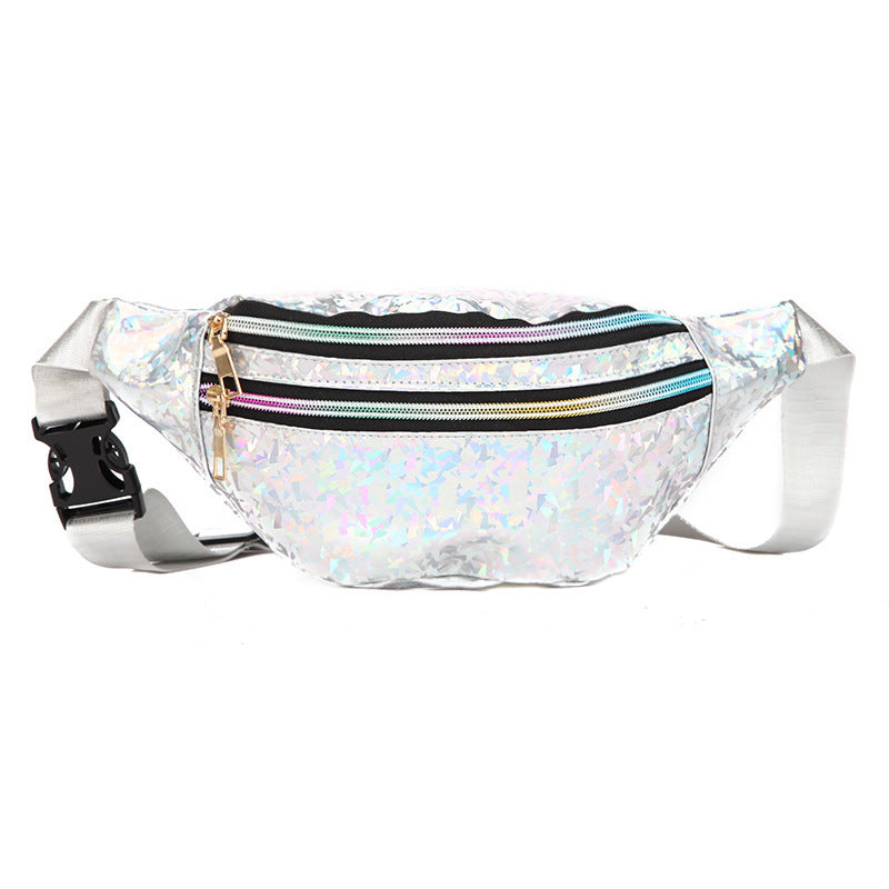 Laser Sequins Multifunctional Waist Bag