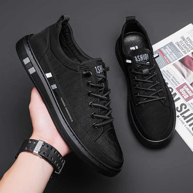 Ice Silk Cloth Low-Top Sneaker