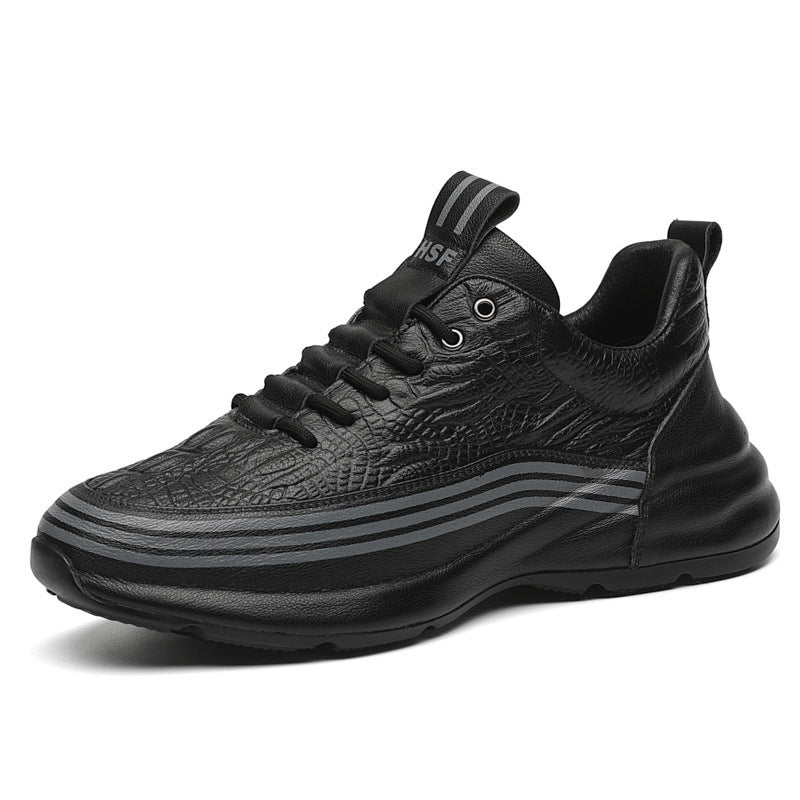 Men's Breathable Leather Sports Shoes