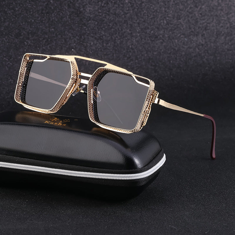 Vintage Steampunk Metal Frame Sunglasses