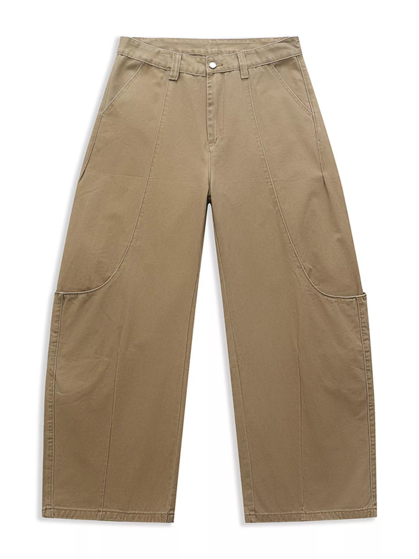 Beige pants on a white background