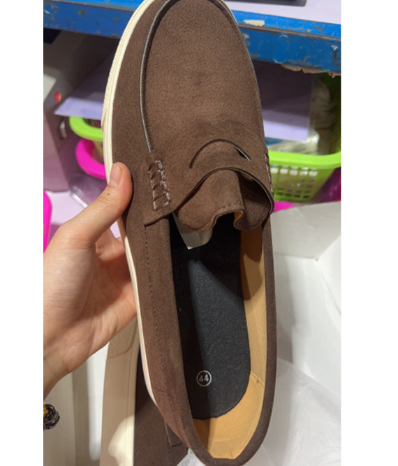 Slip-on Leather Men's Shoes